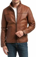 Blouson moto motard en cuir