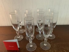 5 flûtes champagne modèle Naples cristal Baccarat (prix à la pièce)