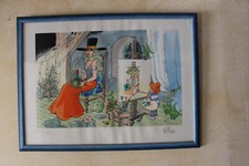 Will Isabelle Calendula sérigraphie aquarelle