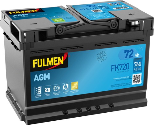 Batterie fulmen start stop - fulmen, agm