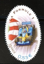 STAMP / TIMBRE FRANCE  N° 3800 ** SPORT / LA FORMULE 1  / VOITURE