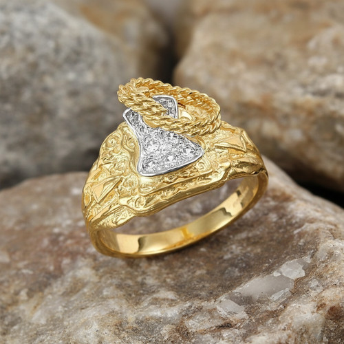 Bague selle jaune 9 - de,