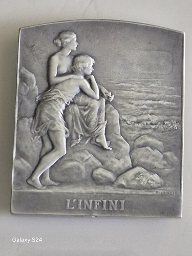 Plaque médaille bronze - plaque, en