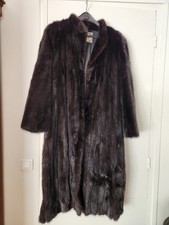 Manteau fourrure vison dark