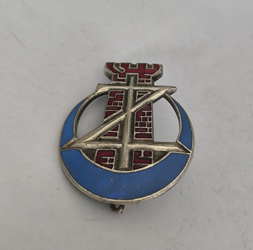 Insigne argenté régiment - argenté, 1°