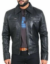 Luxe Noir Veste Cuir Pour