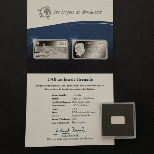 Lingot argent 999 be - argent, 999‰