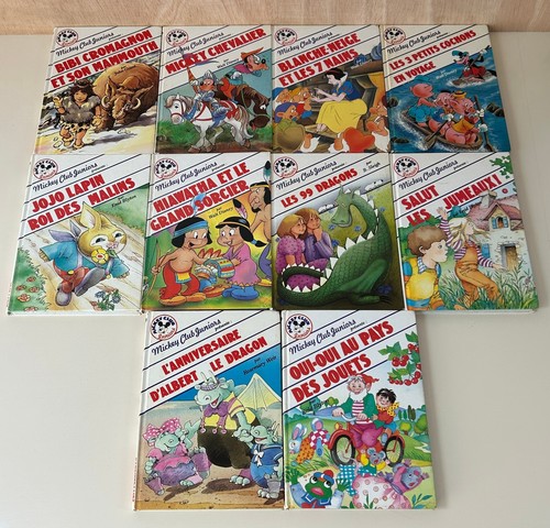 Lot livres mickey club - 10,
