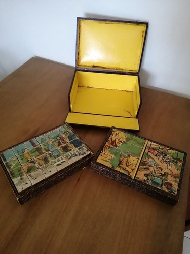 Ancienne boite cubes en - de,