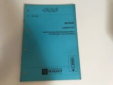 manuel de réparation 1307-F-10/98 peugeot 406 injection Bosch MP5.2 moteur LFY