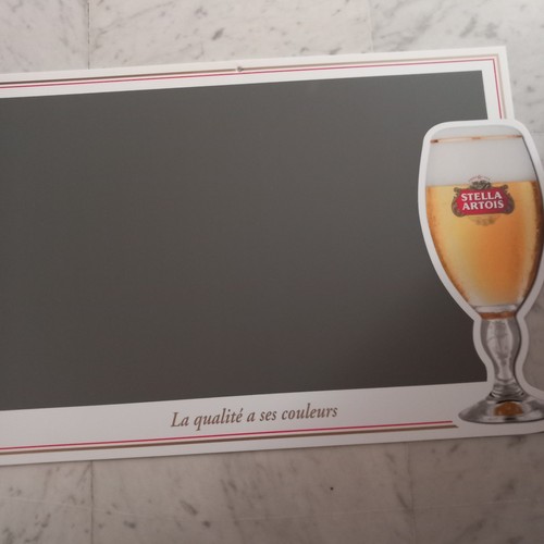 Ardoise pvc bière - ardoise,