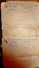 lot 10 factures anciennes