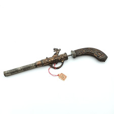 Ancien Pistolet à patates JP Jouet Paris JEP Vintage en tôle