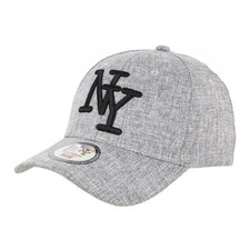 Casquette NY Grise Denim Jean