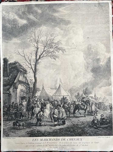 Gravure après p - gravure, d’après