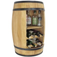 Bar en bois avec étagères à