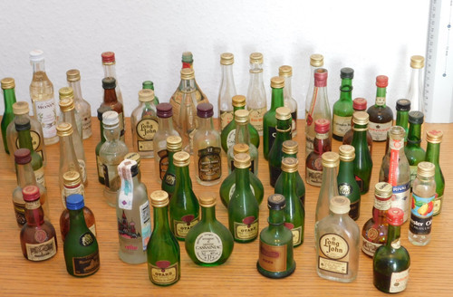 Vintage mini bouteille vide - mini,