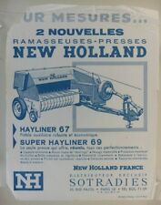 prospectus brochure ramasseuses presses NEW HOLLAND  tracteur tractor traktor