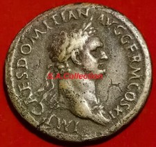 ROMAINE Sesterce DOMITIEN revers S C Domitien voilé - Qualité RARE !