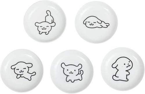 Mignon chien plaques - plaques,, japense