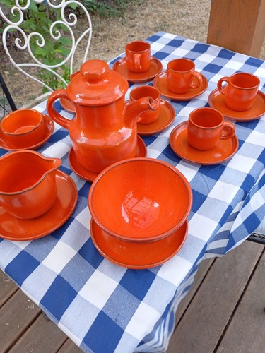 Service café vintage - , orange