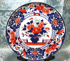 grande assiette décor floral