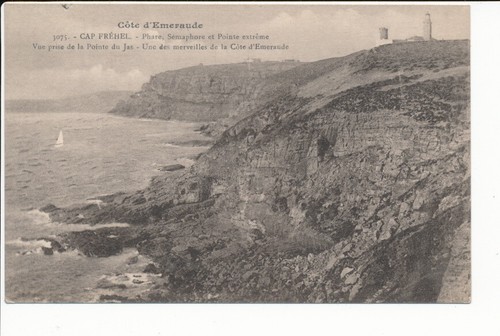 Cpa cap frehel phare - frehel,