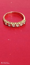 Bague Demi Alliance Sertie en Or 375/1000-Wedding Ring 9K Solid Gold