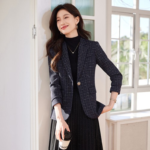 Blazer femme élégant bleu - blazer,