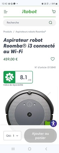 Robot aspirateur irobot roomba - irobot,