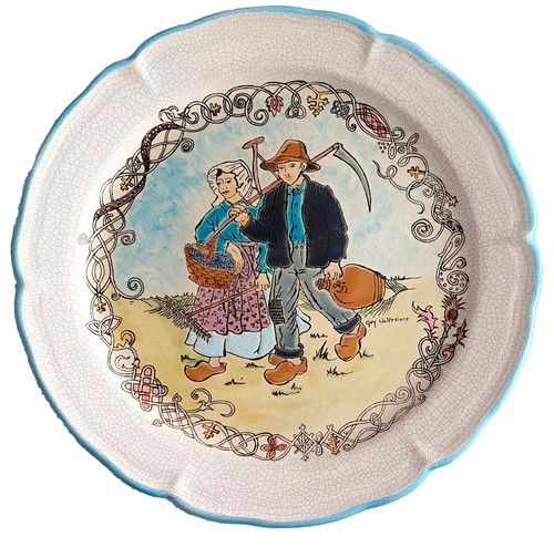 Assiette emaux longwy - assiette,