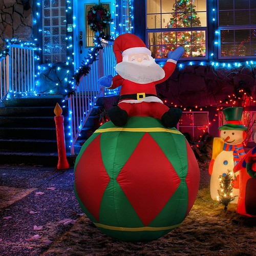Santa sitting ball 6ft - , on