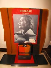 Rare et important présentoir HERMES Rocabar : complet avec flacon et tissu