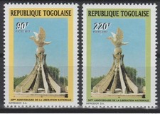 Togo 1997 Mi. 2528 - 2529 30ème anniversaire Libération Nationale Oiseau 2 val.