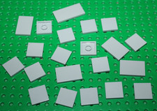 Lot de 21 Tiles lisses Lego Star Wars MdStone Light Bluish Gray mix (voir photo)