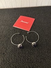 Paires boucles d'oreille créole modèle tentation en cristal Baccarat