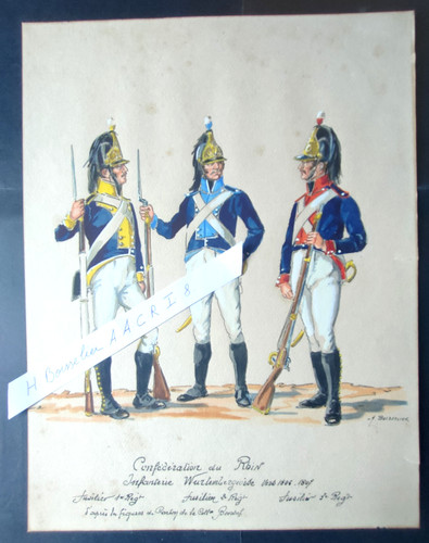 Boisselier aquarelle originale