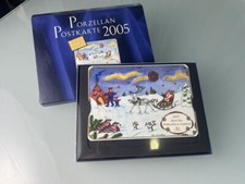 Carte postale en porcelaine de