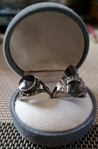 Lot bagues vintage argent - bagues, en