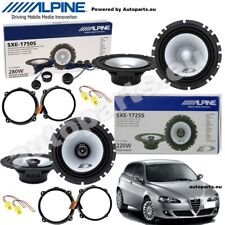 Kit 6 Enceintes Alpine Antérieures Et Postérieures Pour Alfa Romeo 147