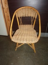 petit fauteuil osier rotin