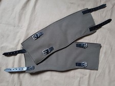 Paire de guêtrons toile