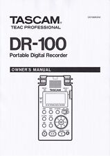 Manuel Du Propriétaire Pour Tascam DR-100