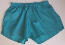 Short nylon turquoise légèrement transparent, lightly see-through