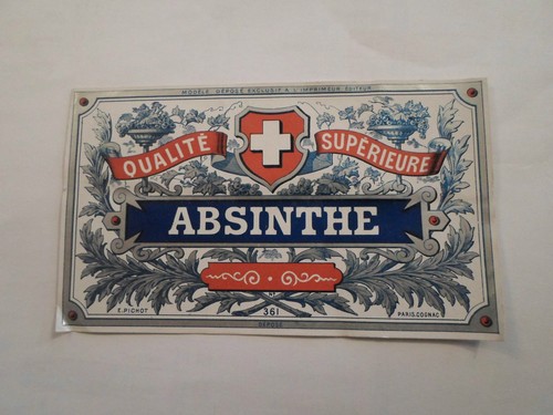Etiquette absinthe qualité - etiquette,