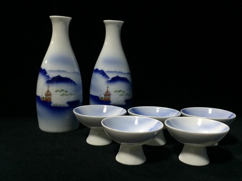 O0960vintage japonais sake - japonais,