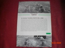  ANCIEN  PROSPECTUS    PUBLICITAIRE    FANEUR  BAUTZ  TOURBILLON  WB & WBA 