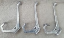 3 Patères PORTE MANTEAU Anciennes DECO MAISON Vintage fonte Aluminum École Neuf