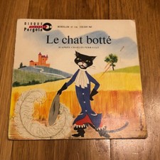 Collector : Vinyle 45 tours Livre / Disque Le Chat Botté Disques Pergola 250 009
