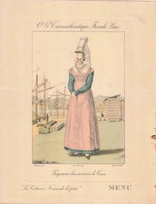 VIEUX PAPIER MENU CIE